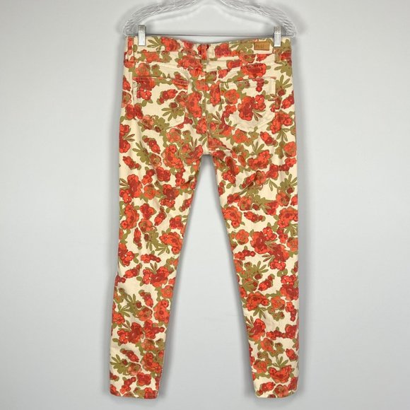 Paige Womens Skyline Ankle Peg Jeans Floral Print Skinny Cropped size 29 - Picture 5 of 10